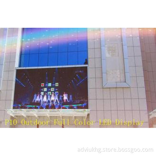 Lightweight Full Color Outdoor Advertising P10 LED Display
